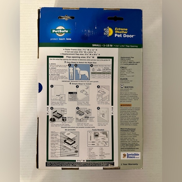 PetSafe Pet Doggie Door White Dogs Cats Small Animal Training Adjustable New - Picture 2 of 10